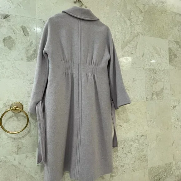 REBECCA TAYLOR {8} Lilac Melton Coat Wool - Picture 5 of 7